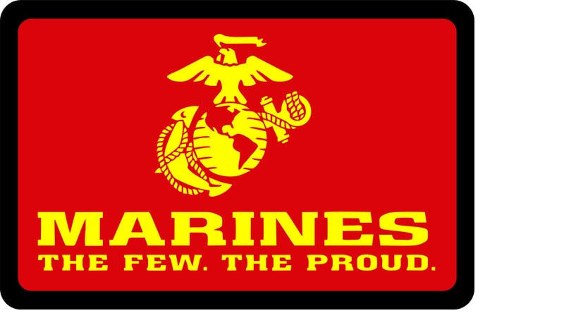USMC - Marines - The Few. The Proud. - Tow Hitch Cover (r/y)